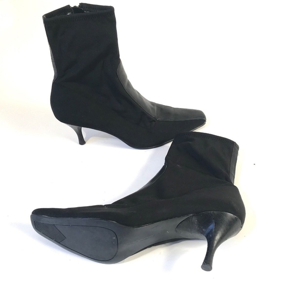 Bandolino Womens Boots Black Two Toned Pointed toe - Picture 8 of 8